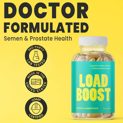 Load Boost® Semen Volume Booster for Men - Daily Men's Semen Health & Fertility Supplement